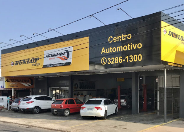 Fachada da loja Alternativa Pneus em Goiânia